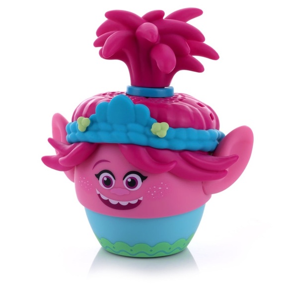 NWT Trolls Poppy Bitty Boomers Bluetooth Speaker with Pink and Blue Accents - Picture 3 of 5